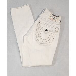 True Religion Slim Classic Button Fly Jeans Color Gravel Style M05E08UK Mens 30‎